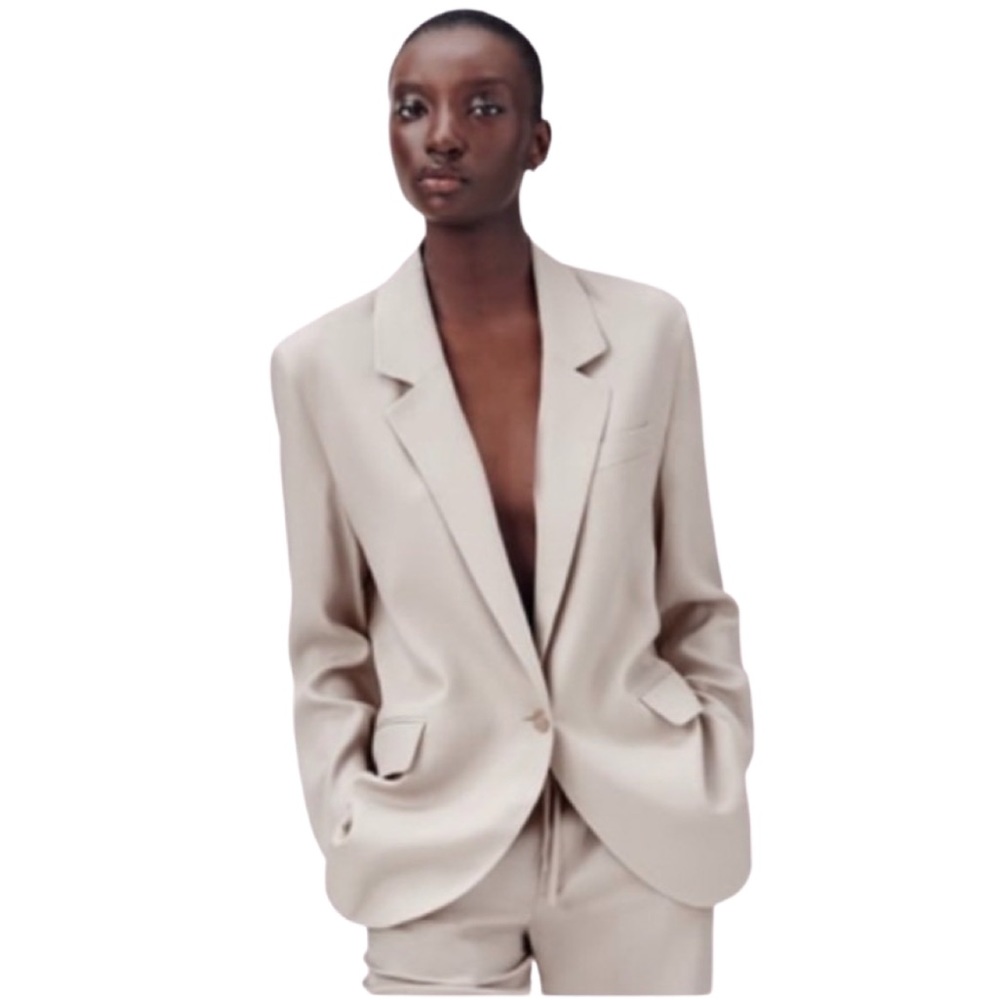 ZARA Oversized Linen Blazer
